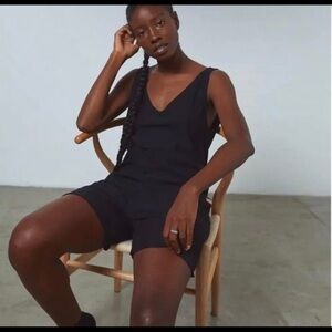 Lunya Good in bed romper navy Large